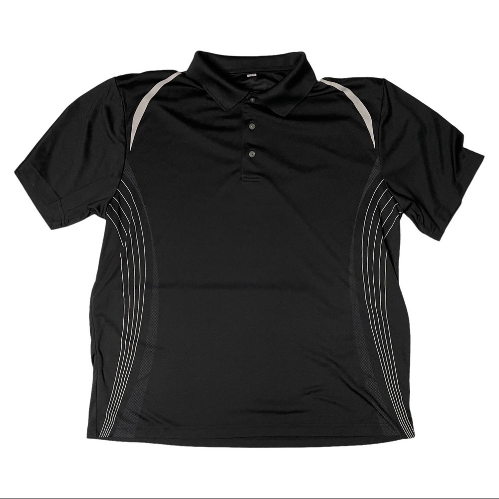 Unbranded Black Men's Large Preppy Sport golf Short Sleeved Activewear S…